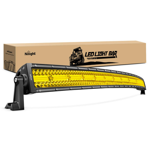 Nilight 42 Inch LED Light Bar 320 LED Chips Yellow Beam Curved Triple Row Fog Light Spot Flood Combo High Power LED Driving Lights Off Road Lights for Trucks SUV UTV ATV Truck Van 4x4 Boat Nilight 42 Inch LED Light Bar 320 LED Chips Yellow Beam Curved Triple Row Fog Light Spot Flood Combo High Power LED Driving Lights Off Road Lights for Trucks SUV UTV ATV Truck Van 4x4 Boat