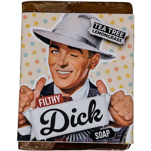 FILTHYFARMGIRL Dick Tea Tree Lemongrass All Natural Soap Bar, Orange