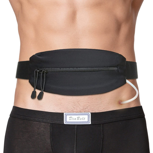 Peritoneal Dialysis Belt PD Catheter Holder Large Pocket G-Tube Abdominal Peg Feeding Tube Belts Kidney Protector Supplies for Adults Women Men