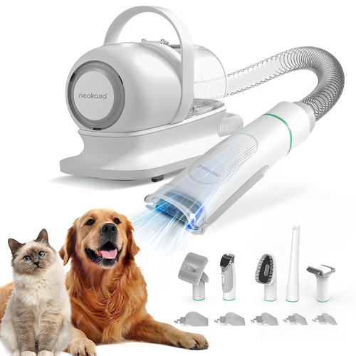 Neakasa P1 Pro Pet Grooming Kit & Vacuum Suction 99% Pet Hair, Professional Clippers with 5 Proven Grooming Tools for Dog and Cat Neakasa P1 Pro Pet Grooming Kit & Vacuum Suction 99% Pet Hair, Professional Clippers with 5 Proven Grooming Tools for Dog and Cat
