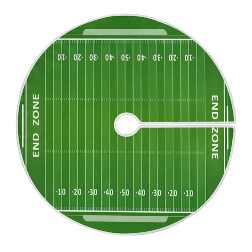 Blueangle 47.2 Inch American Football Field Christmas Tree Skirt Soft Polyester Skirt for Merry Christmas Party Christmas Tree Decoration