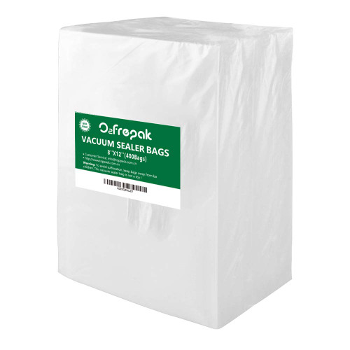 O2frepak 400 Quart Size 8" x 12" Vacuum Sealer Bags with BPA Free and Puncture Prevention,Vacuum Seal Freezer Bags,Great for Sous Vide Vaccume Sealer PreCut Bags O2frepak 400 Quart Size 8" x 12" Vacuum Sealer Bags with BPA Free and Puncture Prevention,Vacuum Seal Freezer Bags,Great for Sous Vide Vaccume Sealer PreCut Bags