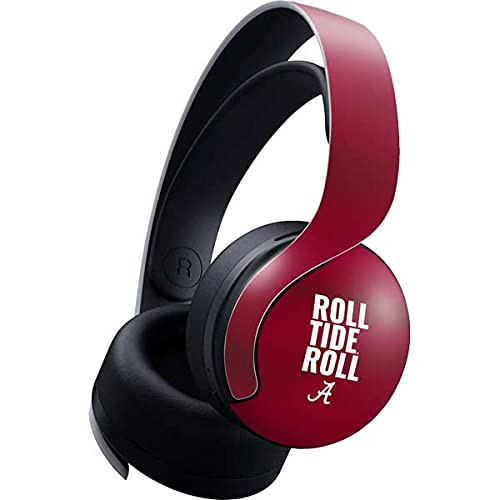 Skinit Decal Gaming Skin Compatible with Pulse 3D Wireless Headset for PS5 - Officially Licensed University of Alabama Roll Tide Roll Design