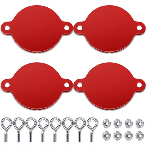 Xuhal 4 Pcs Fire Department Connection Caps FDC Caps Aluminum 2-1/2'' Fire Sprinkler Covers with Screws FDC Connection Hose Fitting for Hydrant Accessory