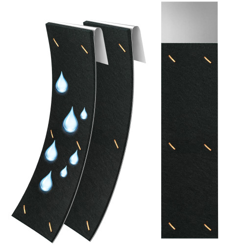 Joewuzun Gutter Noise Dampener- 2 Pack 11.8" x 2.7" Rain Gutter Downspout Silencer Portable Gutter Silencer Insert Adjustable Gutter Drip Silencer- 2in x 3in