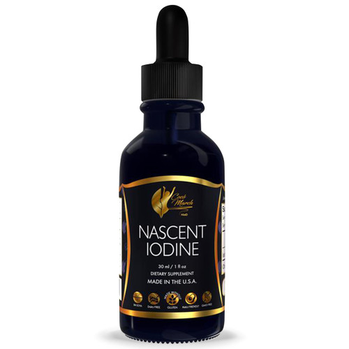Cocó March N.M.D Nascent-Magnetized Iodine High Concentration, Thyroid & Metabolism Support, Gluten Free, Keto Friendly, Dairy Free, Soy Free, GMO Free, 1050 mcg Per Serving, 1 Fl Oz - 500 Servings