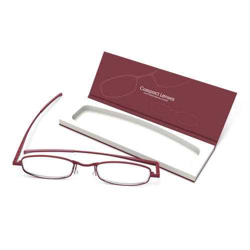 Compact Lenses Flat Folding-Reading Glasses-Port +2.5