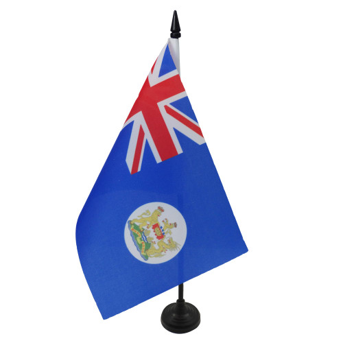 AZ FLAG Hong Kong Old Table Flag 5'' x 8'' - Former Hong Konger Desk Flag 21 x 14 cm - Black plastic stick and base