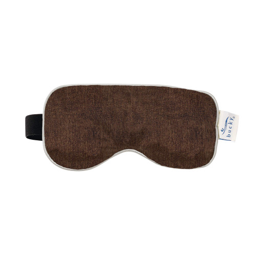 Bucky Hot & Cold Therapy Spa Collection Chenille Eye Mask, 8.5x4", Mocha