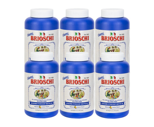 Brioschi - Original Lemon Flavored Effervescent, 8.5 oz. (Pack of 6)