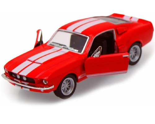 KiNSMART 1967 Ford Shelby Mustang GT500 Red 1:38 Scale 5 Inch Diecast Model Toy Car