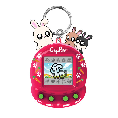 Giga Pets Bit Bunnies Interactive Digital Pet Toy, Upgraded Collector’s Edition Pets for Kids, 90’s Gaming Gift for Boys and Girls