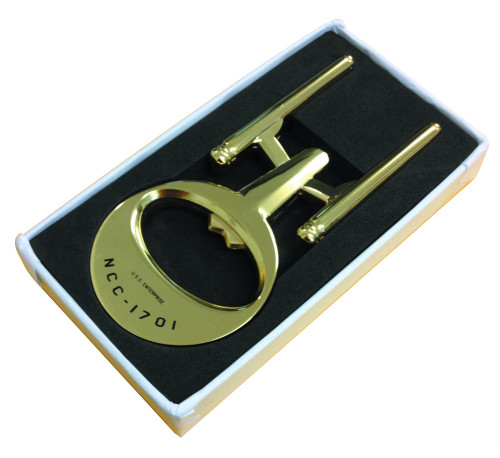 Brothers Star Trek: USS Enterprise Gold Bottle Opener