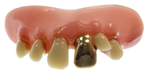 Billy Bob Teeth, Inc. Mens Big Cletus Gold Teeth One Size Fits Most Off-White Billy Bob Teeth, Inc. Mens Big Cletus Gold Teeth One Size Fits Most Off-White