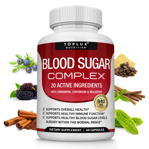 Blood Sugar Complex 20 Vitamins & Minerals Support Overall Health