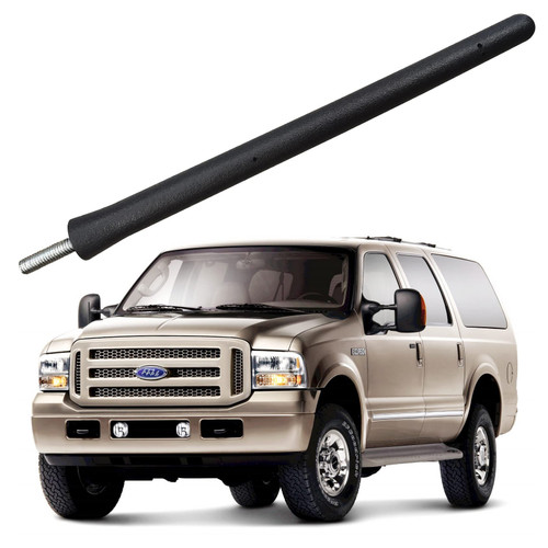 Short Antenna for Ford Excursion (2001-2005), Ford Excursion Antenna - 6 3/4 Inch Car Wash Proof, Internal Copper Coil Antenna Mast Replacement