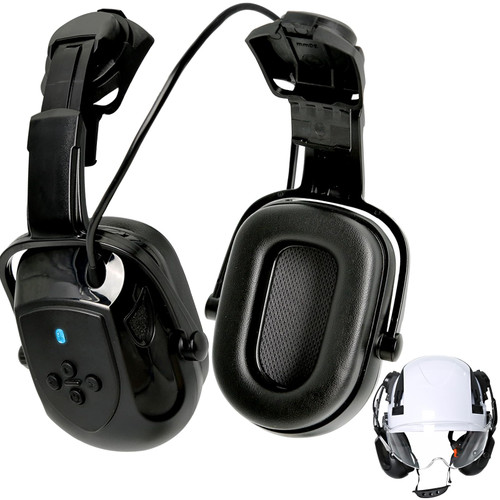 PerldVerge Hard Hat Bluetooth Ear Muffs, CE EN352-1 SNR 26db Bluetooth Earmuffs, Ear Protection With Bluetooth for Calls,Music,Hearing Protection