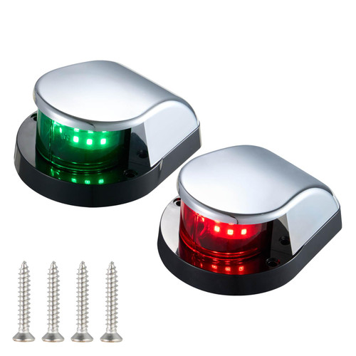 CZC AUTO Boat Navigation Lights, Red and Green Led Bow Lights, IP67 Waterproof Marine Navigation Lights for Pontoon, Yacht, and Small Boats
