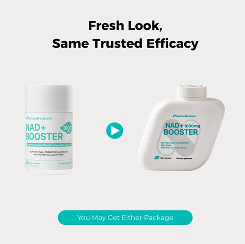 Naturenewborn NR1000 - High Purity NAD+ Supplement forTriple Anti-Aging, Energy, Focus - 60 Count - Vitamin & Wellness Dietary Healthcare Edible