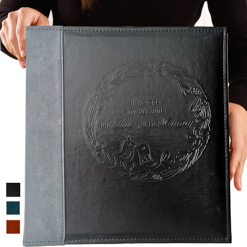 Totocan 4x6 Photo Albums 600 Pockets, Large Capacity Photo Book with Vintage Leather Cover, Family, Baby, Wedding Photo Album (Black)