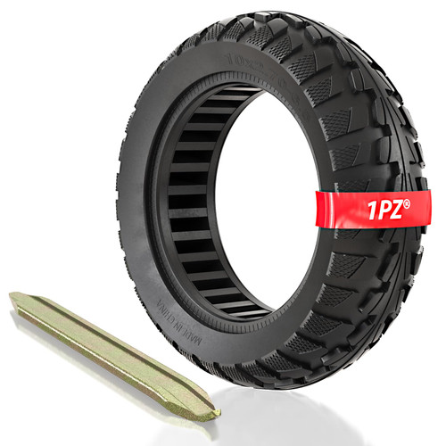 1PZ MI0-J2R 10x2.70-6.5 Solid Tire 70/65-6.5 10 inch Tire Replacement for Segway Max G30 G2 Gotrax G MAX Emove Cruiser Hover-1 Alpha Evercross H5 Boyueda 5600 Watt Electric Scooter Wheels