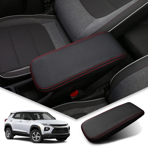 BIBIBO 2025 2026 Chevy Trailblazer Center Console Cover for 2021-2023-2025 2026 Chevy Trailblazer Console Lid,Trailblazer Arm Rest Pad Cover,2025 Chevy Trailblazer Interior Accessories Arm Rest Cover