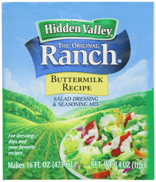 Original Ranch - Buttermilk Recipe - Salad Dressing & Seasoning Mix - Makes 16 FL OZ (473 mL) - Net Wt. 0.4 OZ (11 g) - Pack of 5 Packets