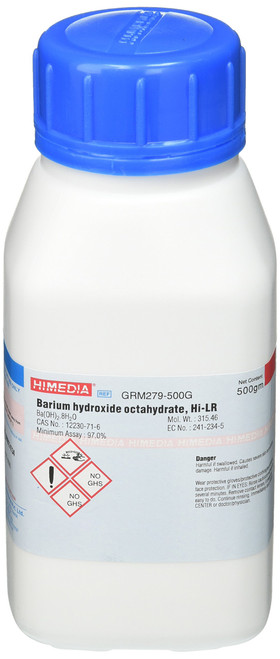 HiMedia GRM279-500G Barium Hydroxide Octahydrate, Purified, 500 g HiMedia GRM279-500G Barium Hydroxide Octahydrate, Purified, 500 g