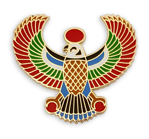 Pinsanity Egyptian Horus Falcon Enamel Lapel Pin