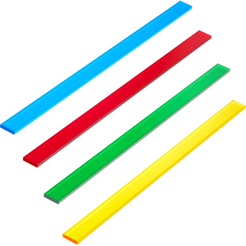 Henoyso Mahjong Tile Pushers 16.3 Inch Colored Acrylic Mahjong Pushers Set of 4, 4 Colors