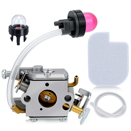 Hipa PR4218 Carburetor Fit for Poulan Husqvarna PL3314 PL3816 PR4016 PD4218 PD4016 Poulan Pro PR4218A 18" 42cc Chainsaw Model Replace 596786602 with Chainsaw Air Purge Primer Bulb