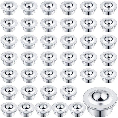 AOKLIT 5/8" Roller Ball Transfer Bearing, 40PCS CY-15H Carbon Steel Ball Bearing Rollers, Ball Transfer Bearing Casters Universal for Conveyor, Transmission, Load Capacity 44lbs