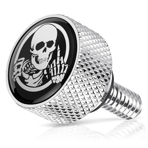 AMAZICHA Stainless Seat Bolt Fender Rear Seat Screw Skull Sissy Bar Chrome 1/4"-20 Thread Compatible with 1997-2025 Harley Davidson Touring XG XL Dyna Softail Sportster CVO Fatbob