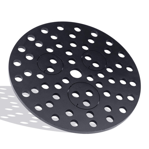 Bueyfolt 8" Cast Iron Drain Cover with Removable Drain Ports, Garage Drain Cover, Floor Drain, Floor Strainer