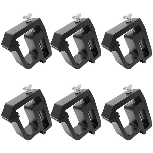 Sutekus Aluminum Truck Cap Clamps Set of 6, Black for Chevy Silverado Sierra Dakota Ram Tundra