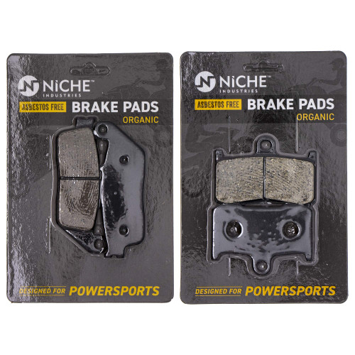 NICHE Brake Pad Set for Victory High Ball Vegas Kingpin Gunner Jackpot 2203679 2204196 Front Rear Organic