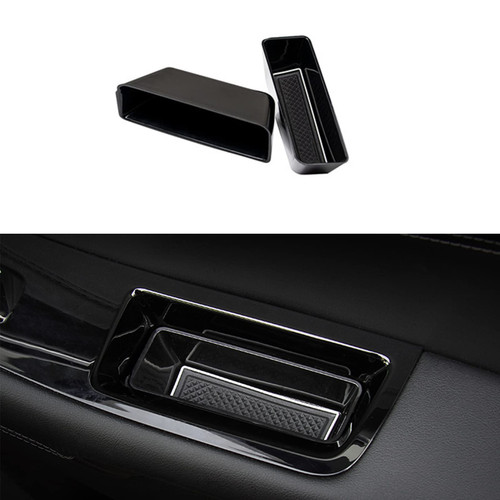 MICROCK Front Door Handle Pocket Organizer Side Storage Box Insert Glove for Ford Edge 2015 2016 2017 2018 2019 2020 2021 2022 2023 2024 2025 2026, 2pcs