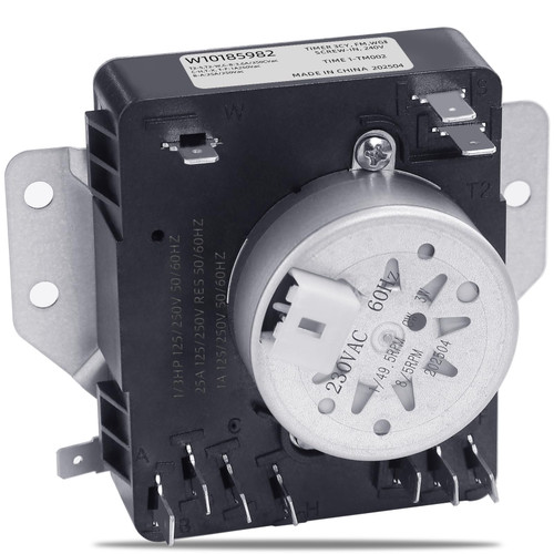 WED4815EW1 WED5100VQ1 WED4950HW0 WED4800BQ1 WED4800XQ0 WED4810EW1 7MWED1800EM0 WED4815EW Timer for Whirlpool Dryer Parts, WPW10185982 Dryer Timer Fits for Maytag Dryer Parts MEDC215EW1 MEDC300BW0
