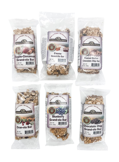 Schlabach Amish Bakery Soft & Chewy Granola Bars, Case Pack of 12/2.8 oz. Bars (Variety Pack)