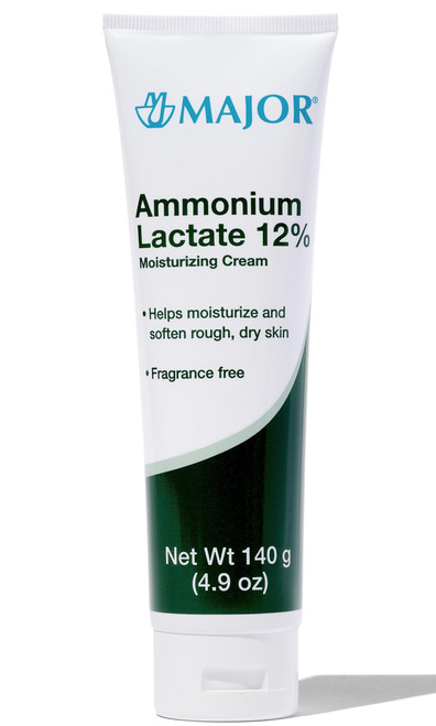 MAJOR Ammonium Lactate 12% Moisturizing Cream - Lactic Acid Cream - Helps Hydrate, Soften, and Exfoliate Rough, Dry Skin - Fragrance-Free - 4.9 Oz. (1 Pack)