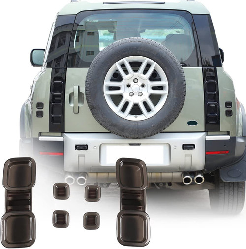 YIWANG ABS Black Car Exterior Taillight Protection Cover Accessories for Land Rover Defender 90 110 130 2020-2025 YIWANG ABS Black Car Exterior Taillight Protection Cover Accessories for Land Rover Defender 90 110 130 2020-2025