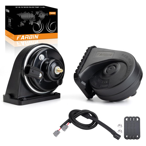 FARBIN Car Horns Compatible with Honda (before 17 year) 12V Waterproof Auto Horns Loud with 1 to 2 Horn Plug (Honda horn with 1 to 2 Converter Wiring)