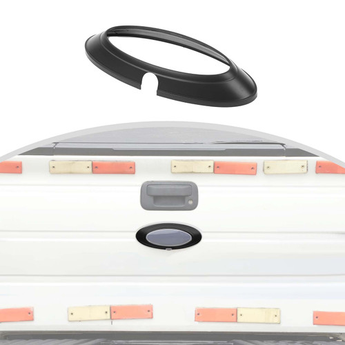 CheroCar for F150 Tailgate Emblem Cover Trim, Rear Trunk Logo Back Badge Decoration Cover Trim Compatible with 2009-2014 Ford F150 F-150 Raptor,Matte Black