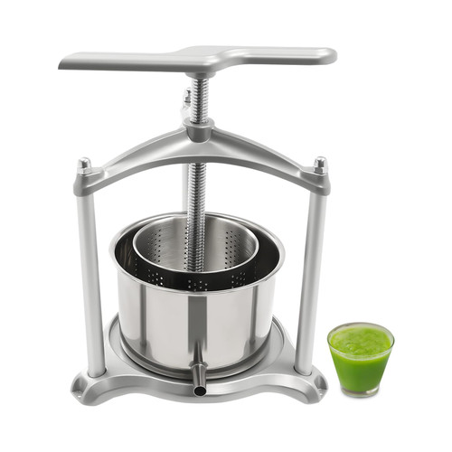 0.8 Gallon Fruit Press, Stainless Steel Fruit Juice Press with Filter Bag, Manual Grape Presser, DIY Large Honey Presser, Large Fruit Honey Presser Apple Cider Grape Juice Press Extractor
