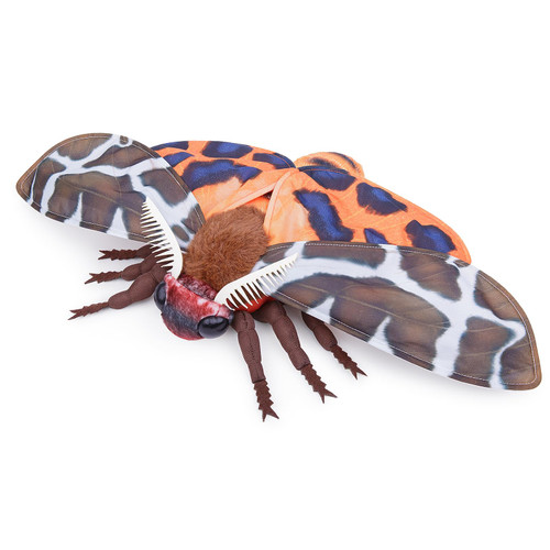 Garden Tiger Moth Plush Toy - Lifelike Garden Tiger Moth Stuffed Animals 11in, Realistic Soft Big Wings Moth Toys, Simulation Butterfly Plushie Model Toy, Unique Plush Collection for Kids
