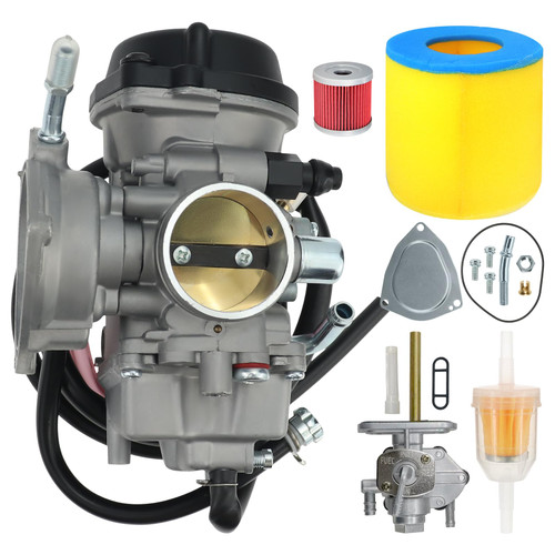 LTZ400 Carburetor for Suzuki LTZ400 Quad LTK400 for Yamaha Raptor 350 YFM350 for Arctic Cat DVX 400 for Kawasaki KFX 400 KSF 400 Carb with Air Fuel Filter