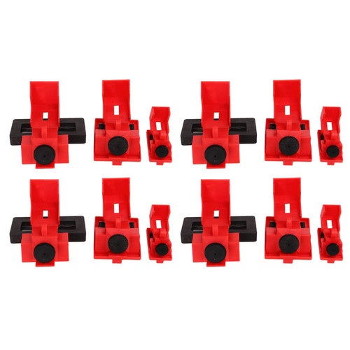 Circuit Breaker Lockout Kit, 12 Pieces, Single Pole Breaker Lock Device, 16.5mm, 41mm, 70mm