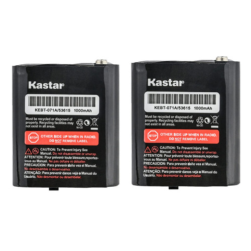 Kastar 2-Pack 53615 Battery Compatible with Motorola Walkie Talkies Two-Way Radio TalkAbout T5522, TalkAbout T5525, TalkAbout T5600, TalkAbout T5620, TalkAbout T5700, TalkAbout T5710, TalkAbout T5720