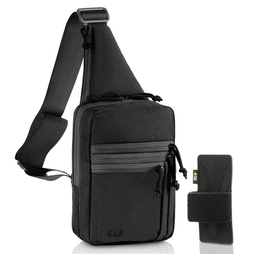 M-Tac CCW Sling Bag for Men & Women - Left-Handed EDC Shoulder Bag Tactical - Crossbody Concealed Carry Bag - Mens Chest Pack (Black Left-Handed) M-Tac CCW Sling Bag for Men & Women - Left-Handed EDC Shoulder Bag Tactical - Crossbody Concealed Carry Bag - Mens Chest Pack (Black Left-Handed)