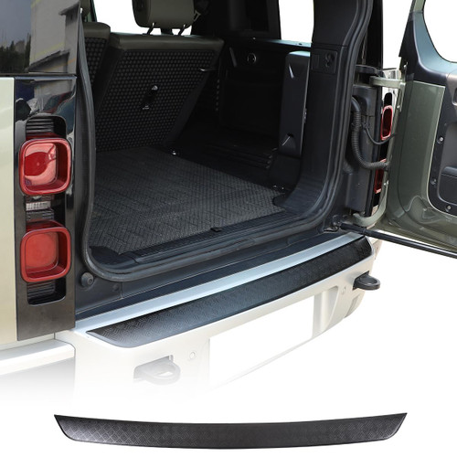 Car Inner Rear Trunk Bumper Guard Plate Bumper Protector Guard Cover Trim for Land Rover Defender 90 110 130 2020-2025 Auto Rear Bumper Plate Cover Trim Accessories (Style A-ABS Bright Black) Car Inner Rear Trunk Bumper Guard Plate Bumper Protector Guard Cover Trim for Land Rover Defender 90 110 130 2020-2025 Auto Rear Bumper Plate Cover Trim Accessories (Style A-ABS Bright Black)